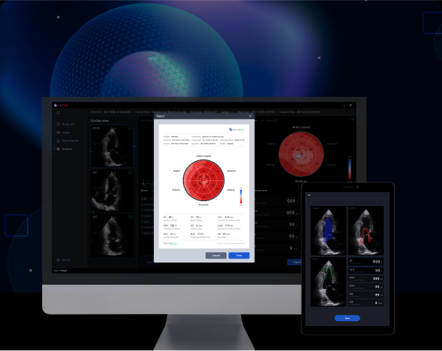 Automated reporting through AI image