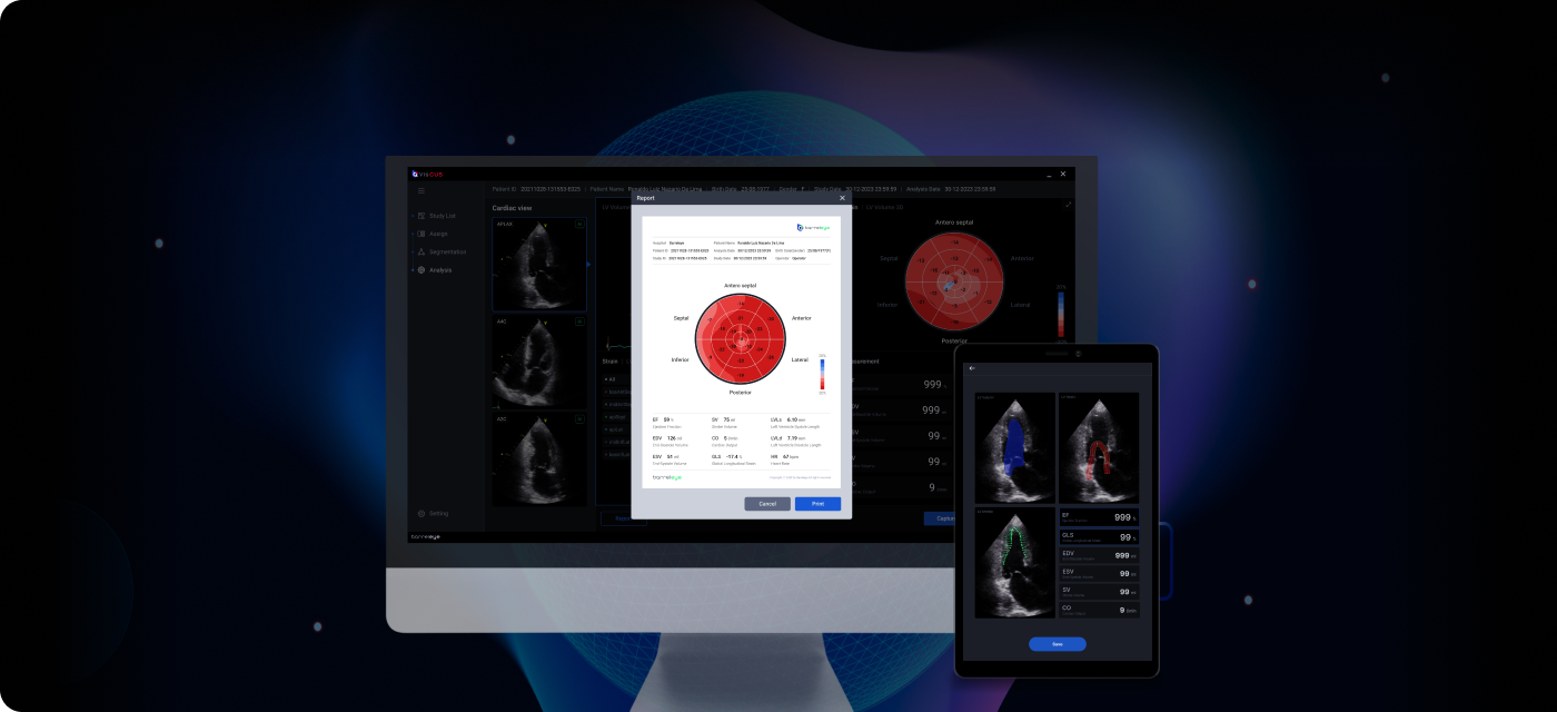 Automated reporting through AI image